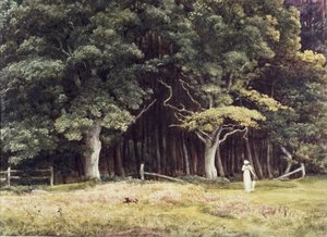 Le paysage boisé - Edward John Poynter